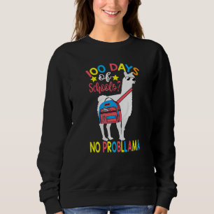 100 dagars skola Inget problem lama 100:e dagen T Shirt