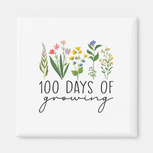 100 dagars skola lärare 100 dagar av växande Flo Magnet