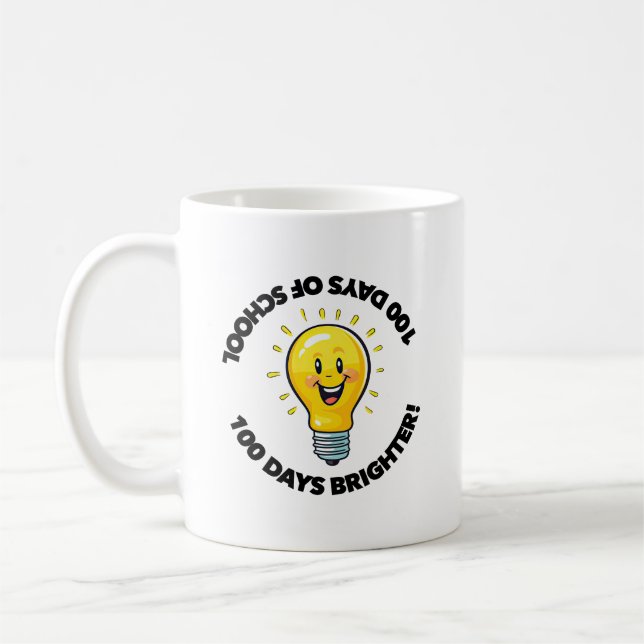 100 dagars skola lärare barn 100:e dagen klass  kaffemugg (Vänster)
