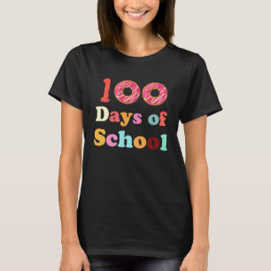 100 dagars skola lärare barn groovy 100:e dagen t shirt