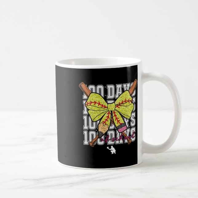 100 dagars skola Softbyll Coquette Pennbåge Gi Kaffemugg (Höger)