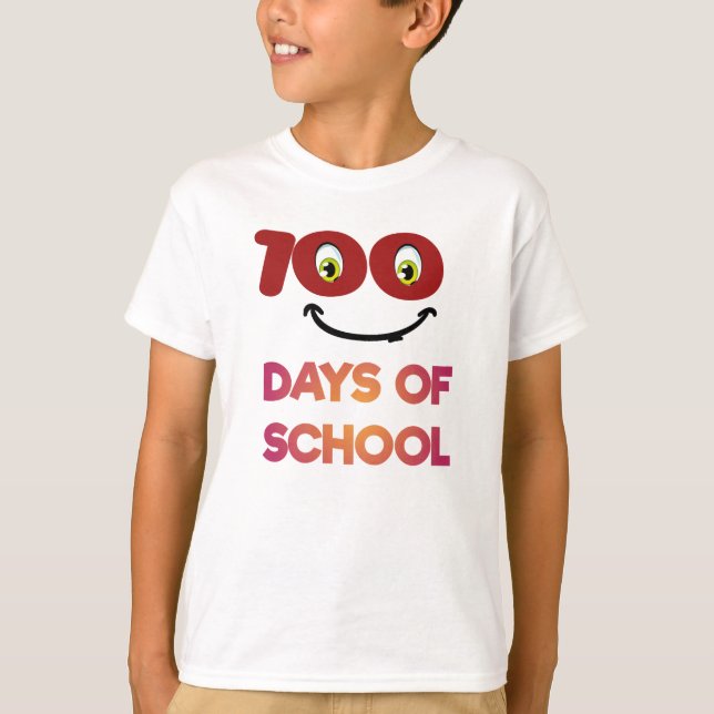 100 dagars skola  t shirt (Framsida)