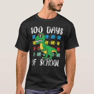 100 dagars Skola Trex Dinosaur 100-dagarsskola T Shirt