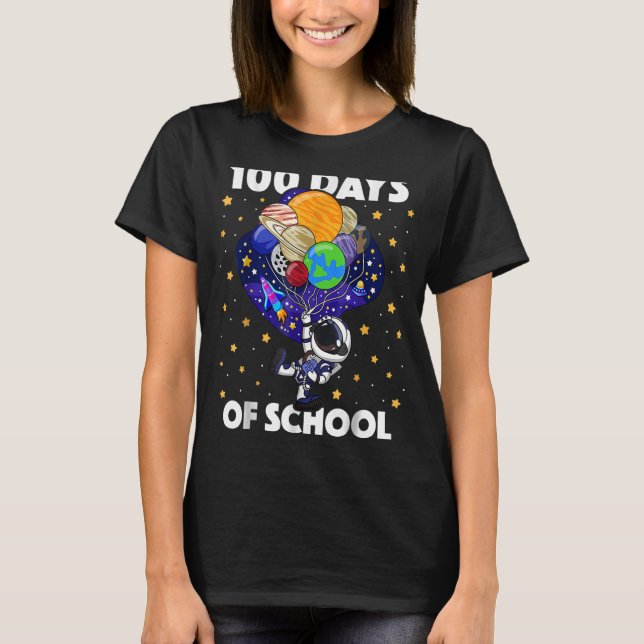 100 dagars skolambassader i Rymden T Shirt (Framsida)