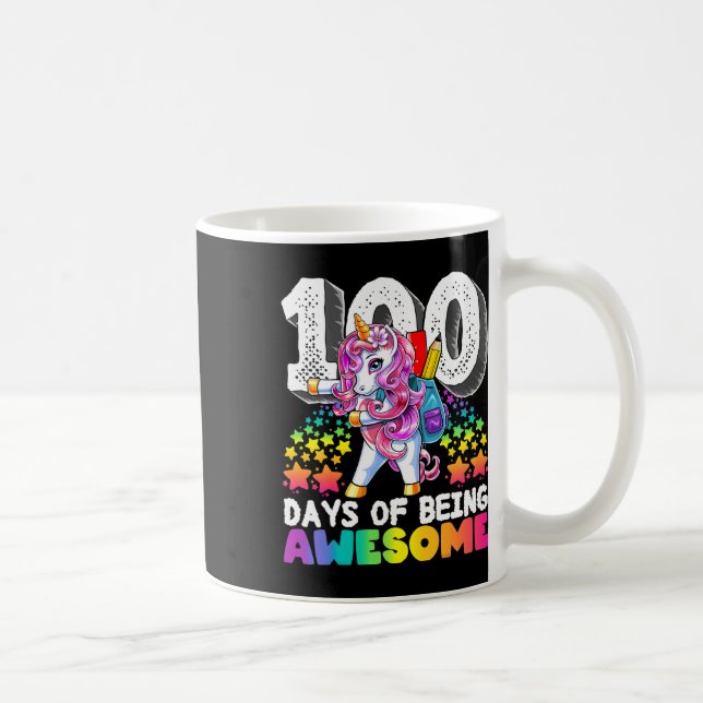 100 dagars skolavhopp för flickor kaffemugg (Höger)