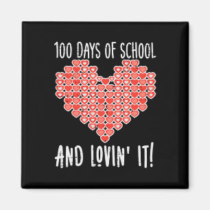 100 dagars skolavhopp som hörs Valentines day Magnet