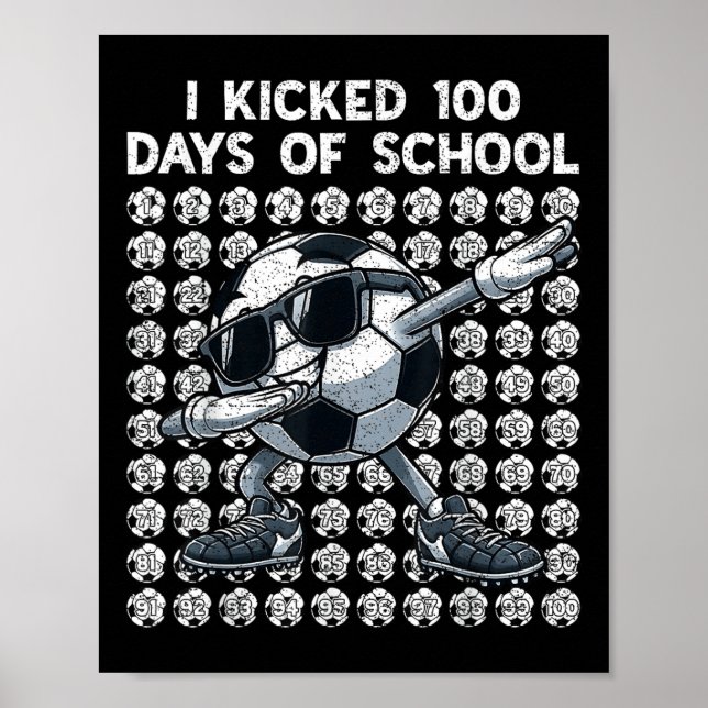 100 dagars skolavlyssnare, 100 dagar för skolavhop poster (Framsidan)