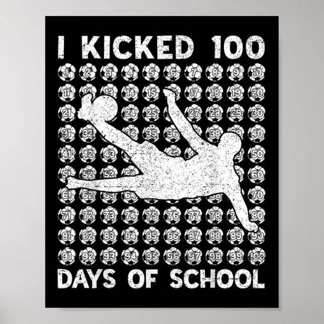 100 dagars skolavlyssnare, 100 dagar för skolavhop poster (Framsidan)