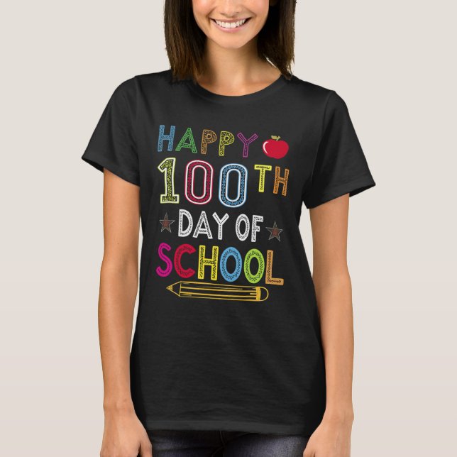 100 dagars skolbarnsgåva till Student T Shirt (Framsida)