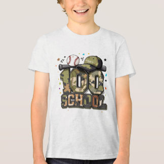 100 dagars skolbasboll Camo Pojkar Barn T-Shirt
