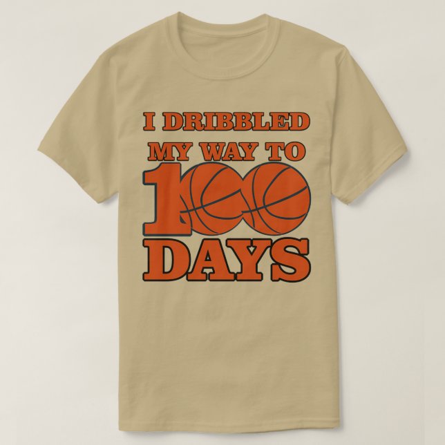 100 dagars skolbasket 100 skoldag t shirt (Design framsida)