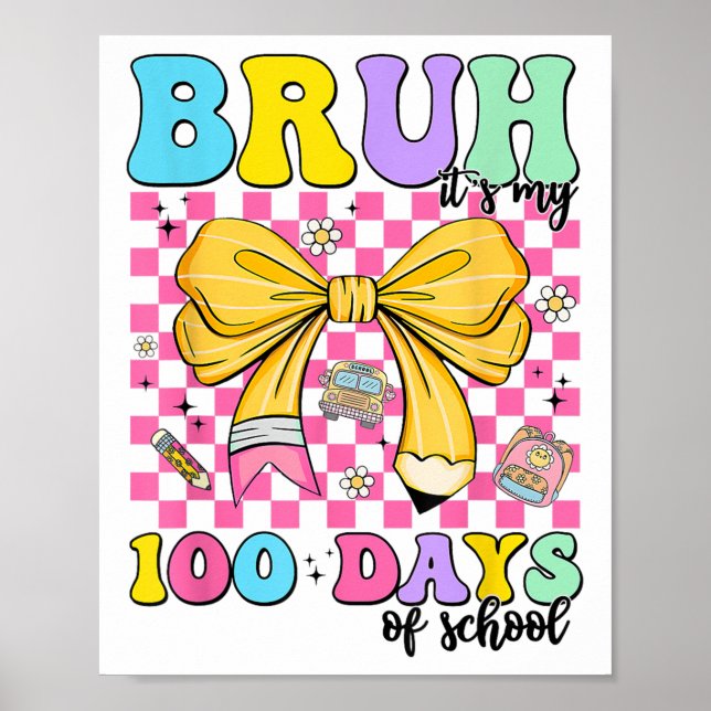 100 dagars skolborst min 100:e dag poster (Framsidan)
