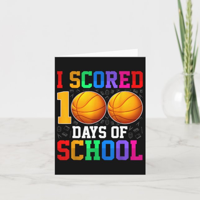 100 dagars skolbysketll Kids Student Kort (Framsida)
