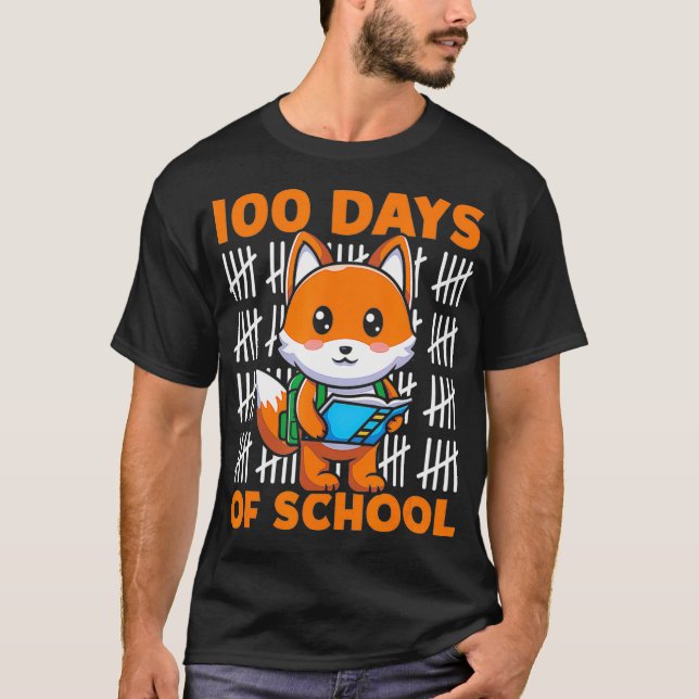 100 dagars skolcute med ryggsäck i t shirt (Framsida)