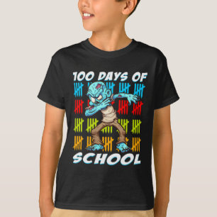 100 dagars skoldabbing av Zombie Roligt Animal Lov T Shirt