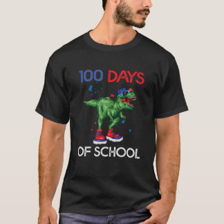 100 dagars skoldag 100 dagars Dino Kids Boys Girls T Shirt