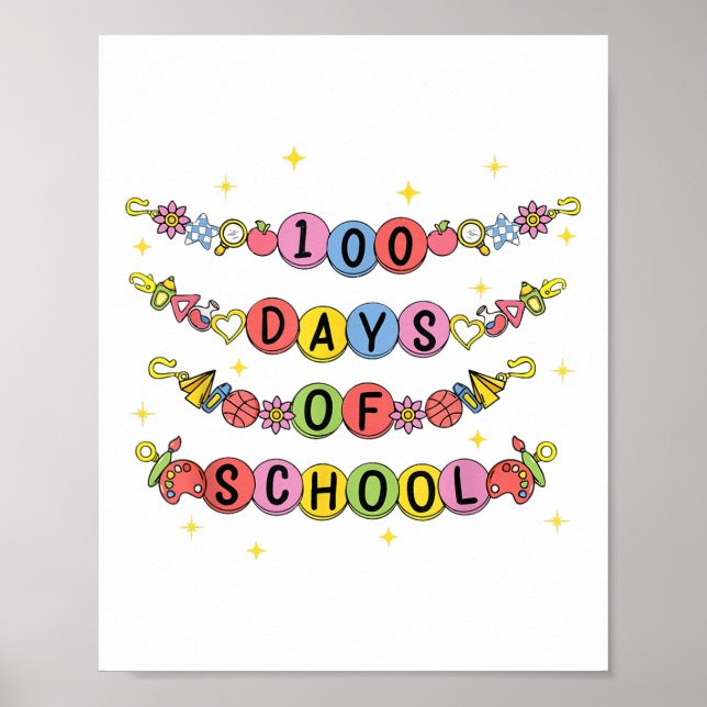 100 dagars skoldag, 100 dagars flickor poster (Framsidan)