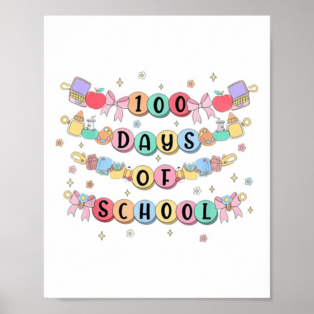 100 dagars skoldag, 100 dagars flickor poster (Framsidan)