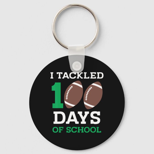 100 dagars skoldag, 100 dagars fotboll Student Nyckelring (Framsida)