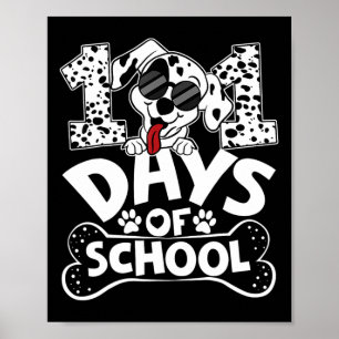 100 dagars skoldag Dalmatien Hund Boy Kid 100 Dag Poster