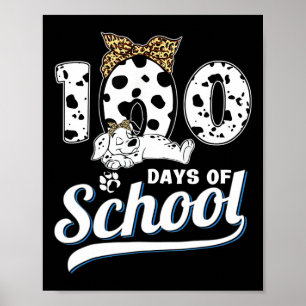100 dagars skoldag Dalmatien Hund Boys Girls 100 D Poster