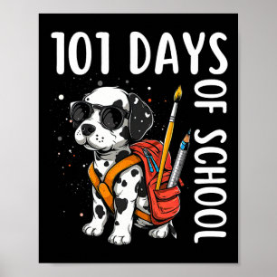 100 dagars skoldag Dalmatien Hund tröja För barn B Poster