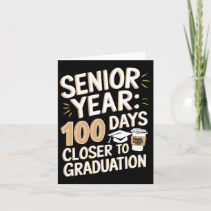 100 dagars skoldag, högtid Studenten Hi Kort