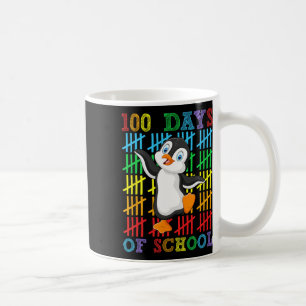 100 dagars skoldag i Penguin Älskare Boys Girls 10 Kaffemugg