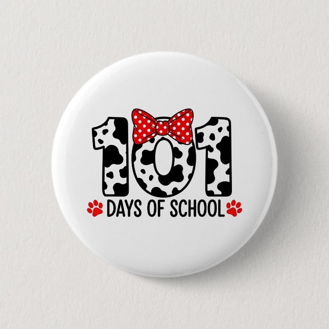 100 dagars skoldalmatinerhund pojke barn 100:e dag knapp (Framsida)