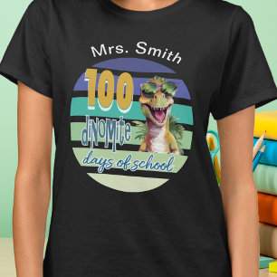 100 Dagars Skoldinosaurielärare T Shirt