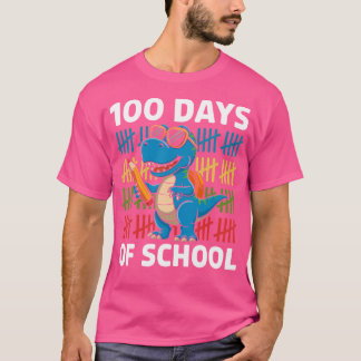100 dagars skoldoft 100 dagar i skolan Dinosa T Shirt