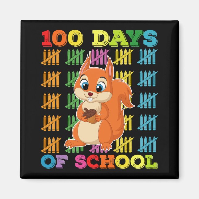 100 dagars skolekorrelärare magnet (Framsidan)