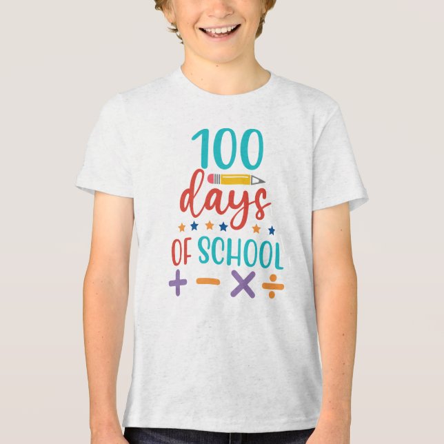 100-dagars skolfirande t shirt (Framsida)