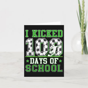 100 dagars skolfotboll 100 dagars barn kort