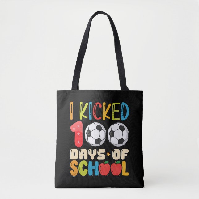 100 dagars skolfotboll i Älskare Tygkasse (Framsida)
