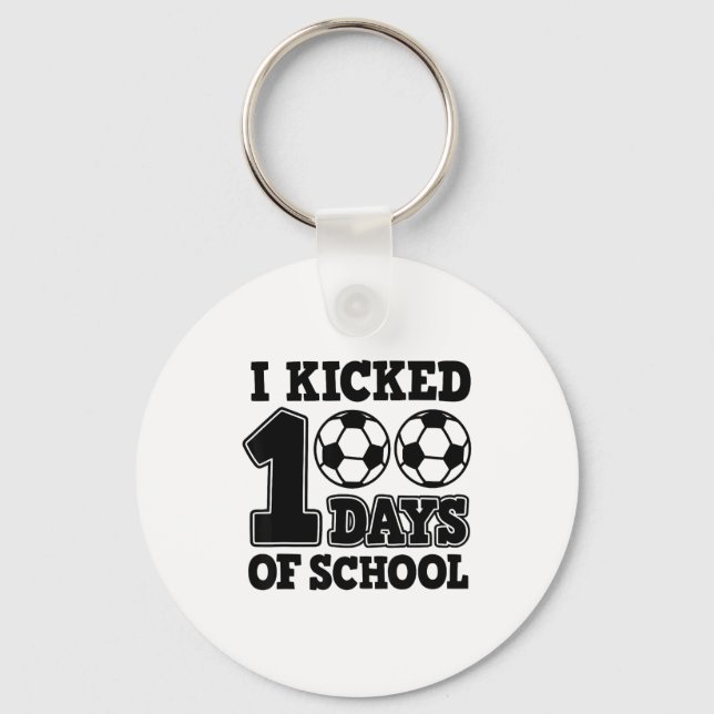 100 dagars skolfotboll  nyckelring (Framsida)