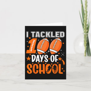 100 dagars skolfotboll tog jag upp 100 dagar kort