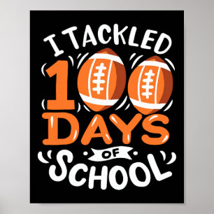 100 dagars skolfotboll tog jag upp 100 dagar poster
