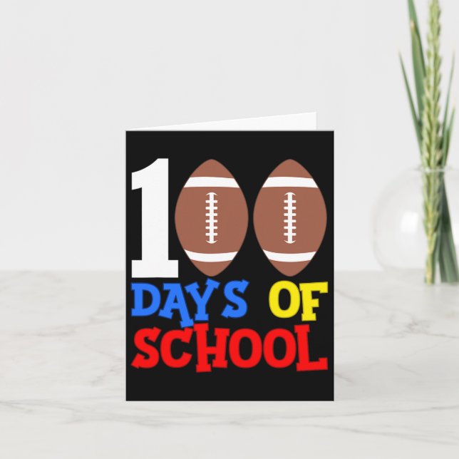 100 dagars skolfotsporter kort (Framsida)