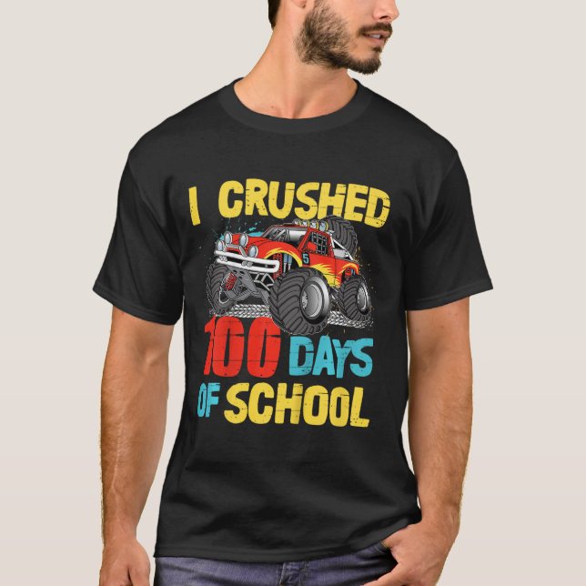 100 dagars skolgång för barn i Småbarn-boxar T Shirt (Framsida)