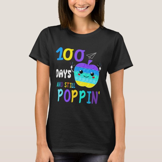 100 dagars skolgång för Fidget Popit Älskare Boys  T Shirt (Framsida)