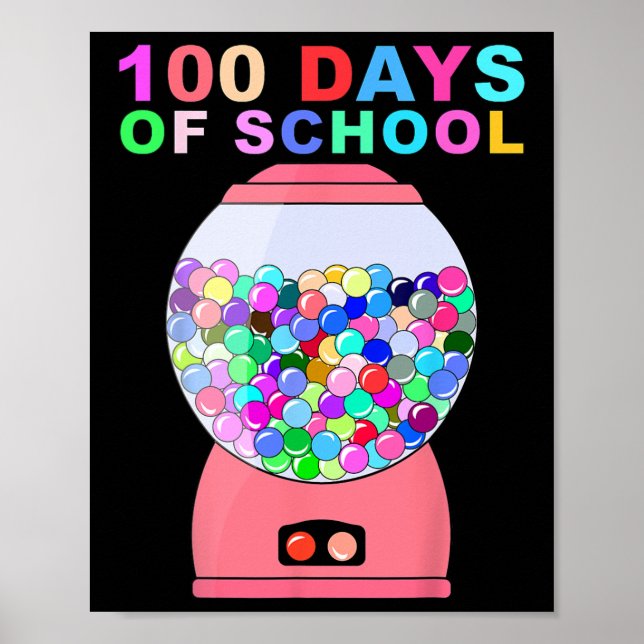 100 dagars skolgång i För barn i Maskin Poster (Framsidan)