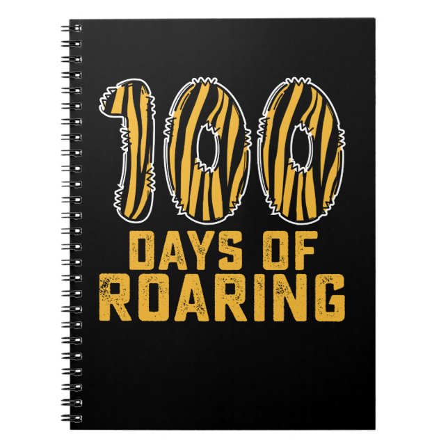 100 dagars skolgång i Tiger Lundny 100 dagar Anteckningsbok (Framsidan)