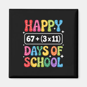 100 dagars skolgång matteekvation Groovy 67 meme l Magnet