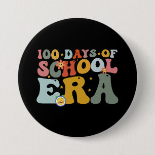 100 dagars skolgodis funky lärare barn knapp