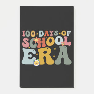 100 dagars skolgrovt lärare barn post-it block