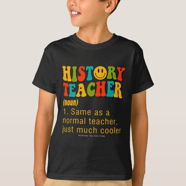 100 dagars skolhistoriklärarstudier i Social T Shirt (Framsida)