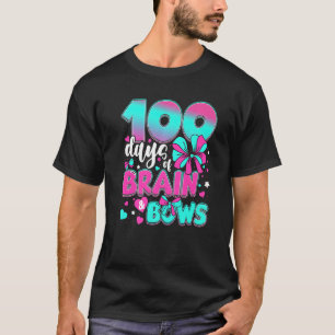 100 dagars skolhjärna och sängar 100 dagars barn t shirt