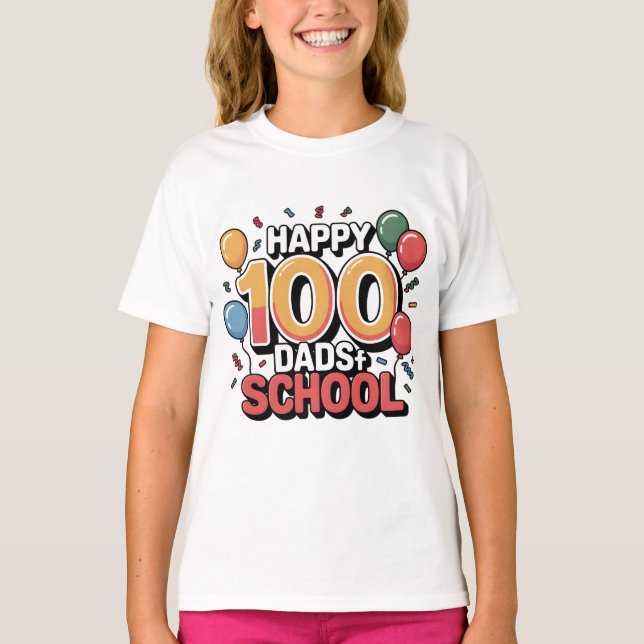 100-dagars skoljubileum T-shirt (Framsida)
