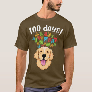 100 dagars skolkostume Boy Girl Hund Golden 1 T Shirt